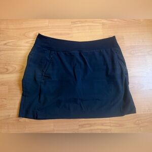 Athleta Soho Skort Black Pockets Lined Skirt Pockets Women's Size 14